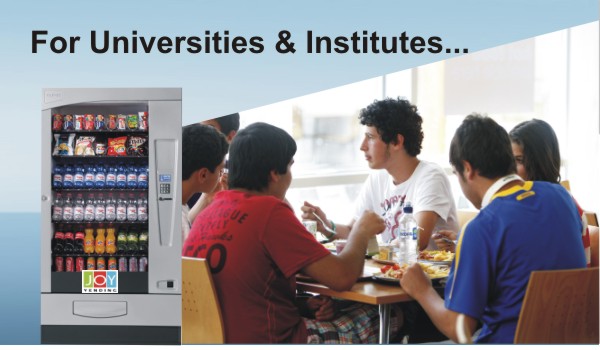Vending machines for Universities & institutes